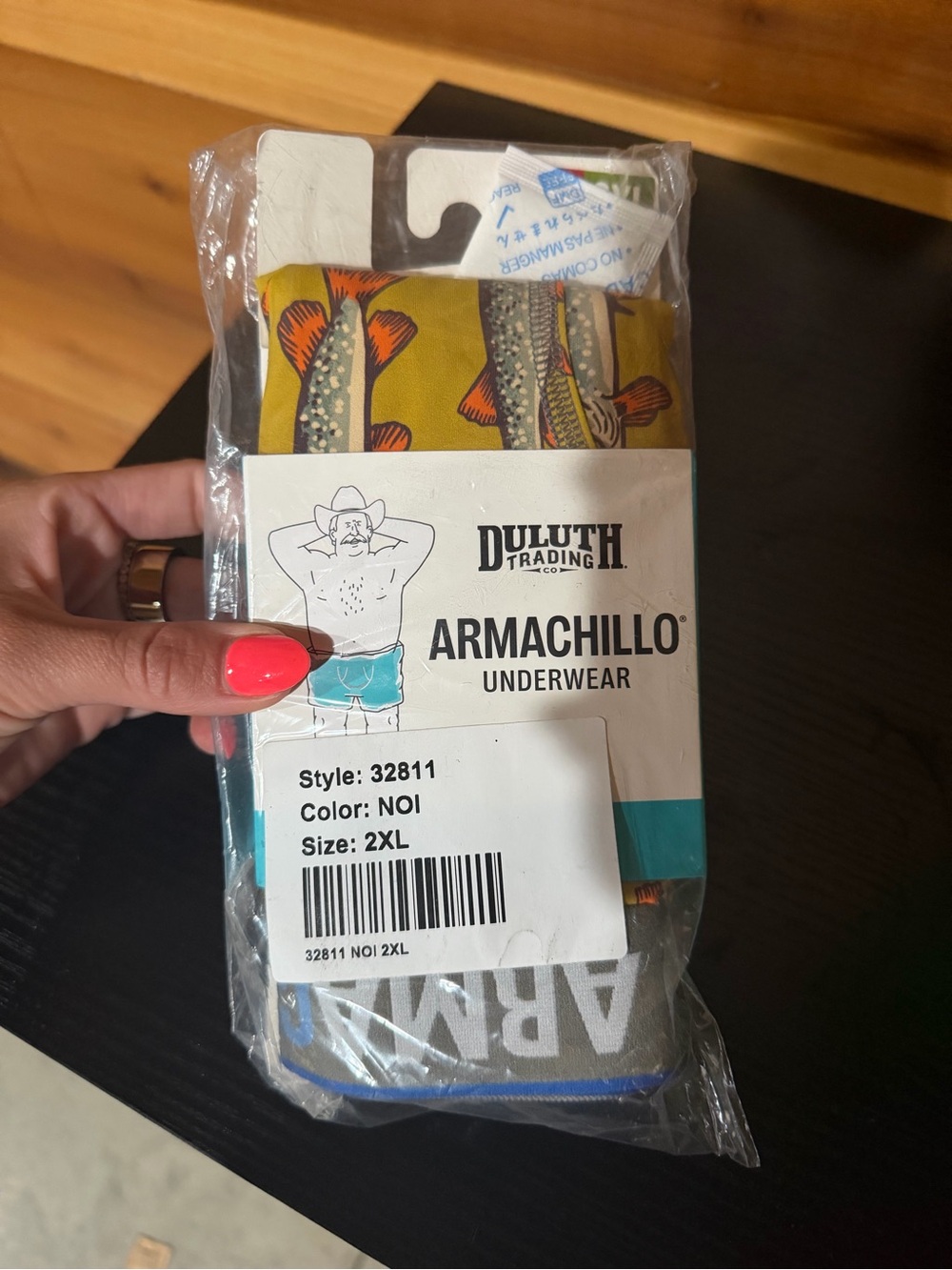 NWT Men’s Armachillo Cooling Pattern Boxer Briefs / Size 2XL - Picture 4 of 5